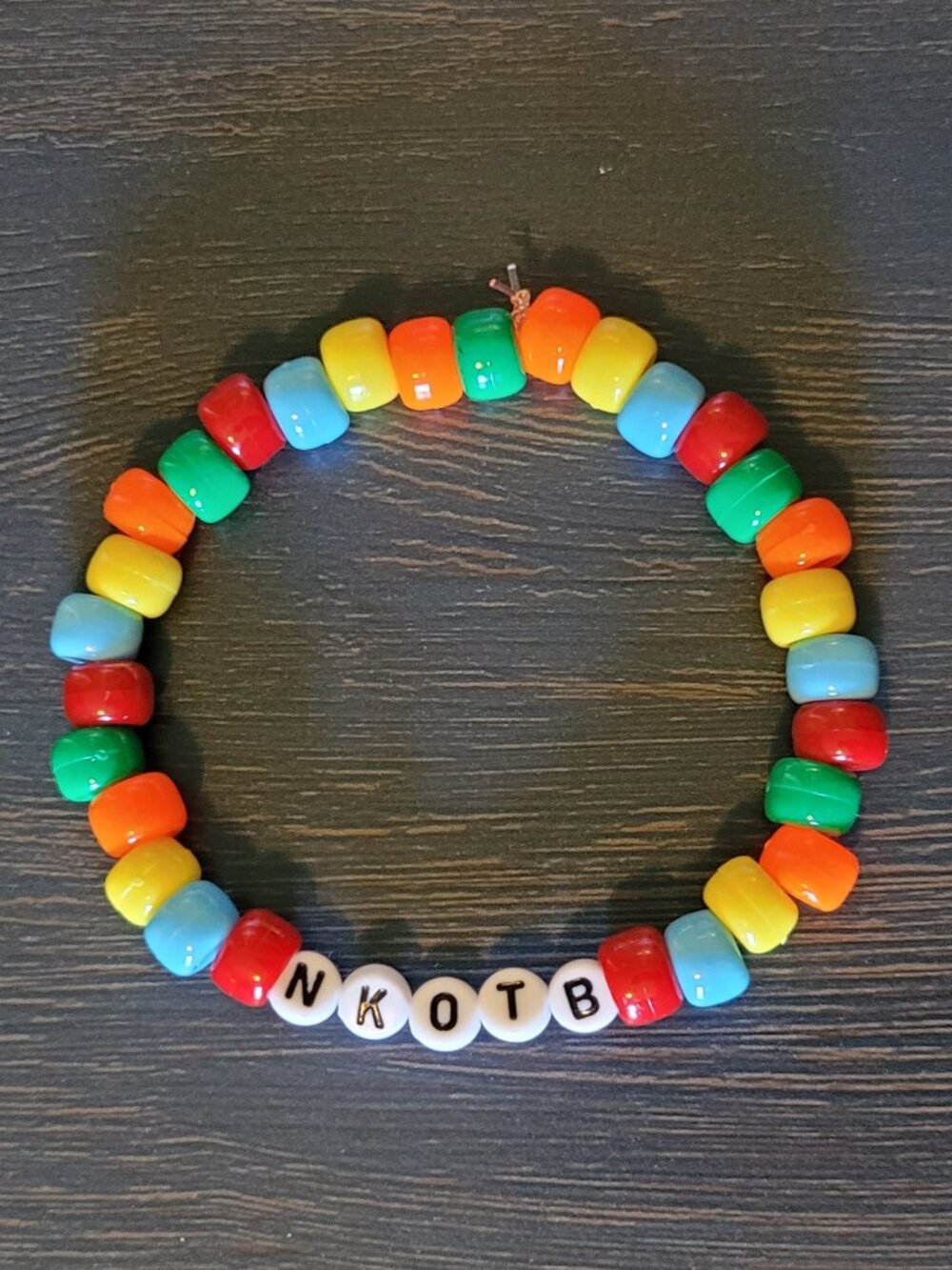 Handmade New Kids On The Block bead bracelet / Jordan Joey Jon Donnie Danny
